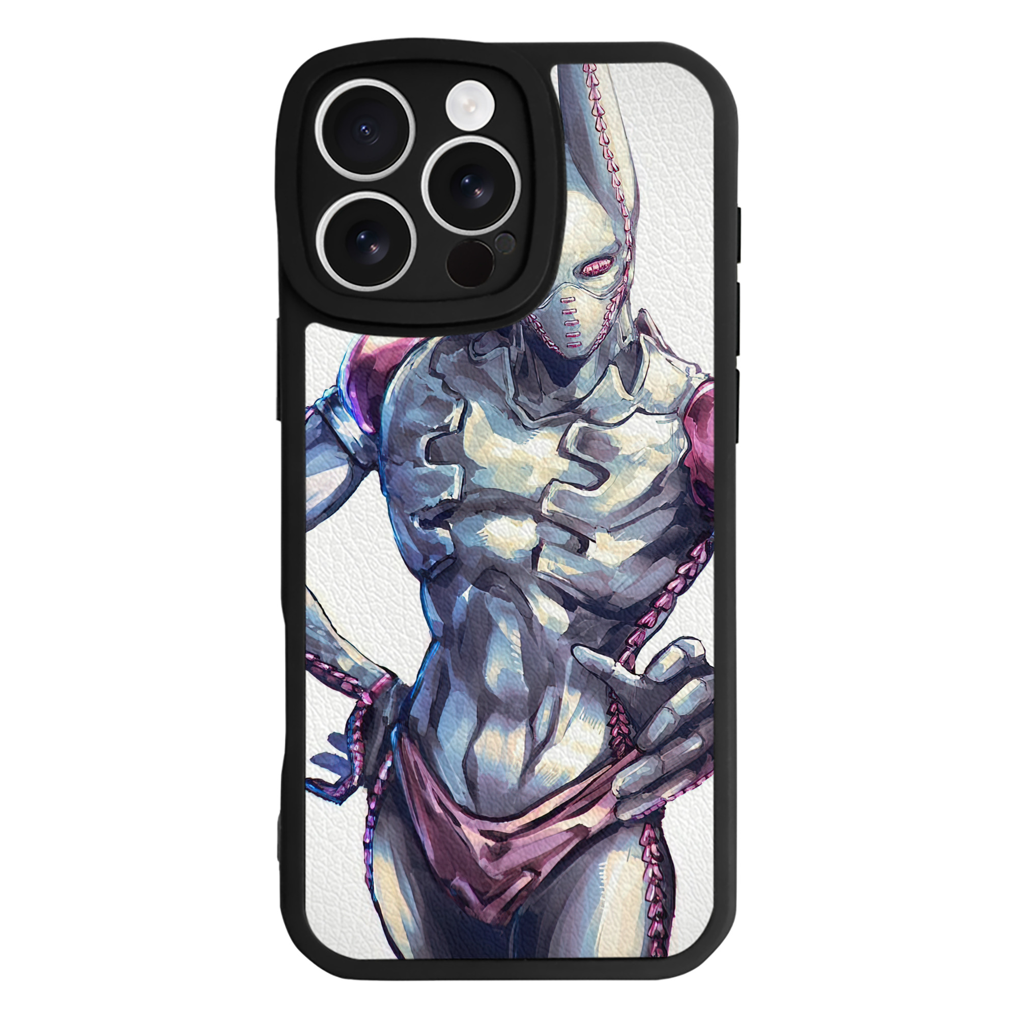 （画像用） ジョジョの奇妙な冒険 JoJo's Bizarre Adventure 【iPhone 16シリーズ対応】シリコンスマホケース（レザー調） 材質：シリコン